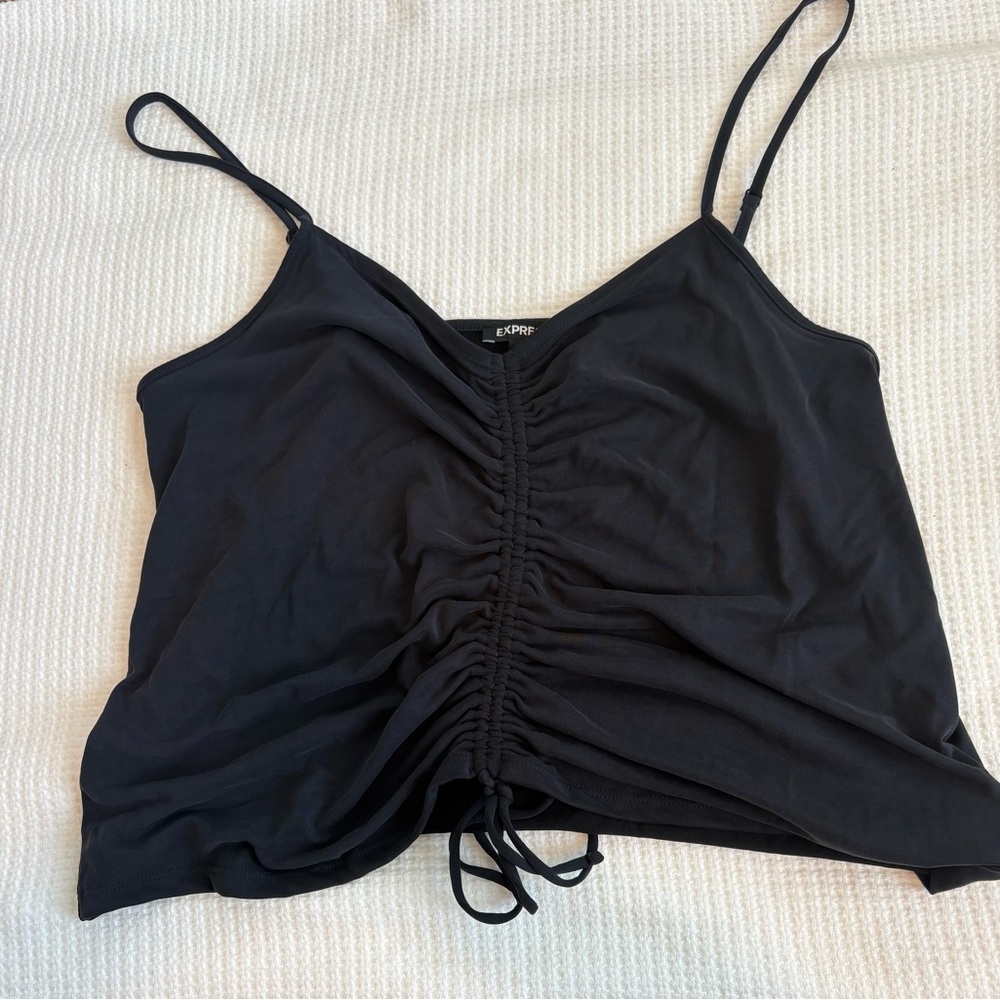 Universal Thread Black Ruched Camisole Top - Picture 2 of 4